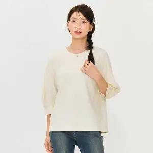 [하프클럽/체이스컬트]여성 볼륨 7부 소매 티셔츠-EERG5162B05