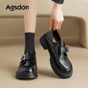 여성통굽 로퍼 봄철 검정색 작은 구두 외발 단화 M10Z1P 슈슈2