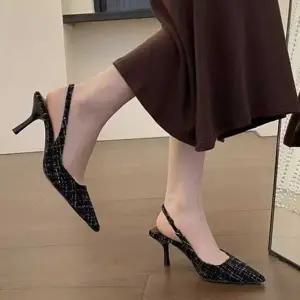 [하프클럽/]직장인 트렌드 올 여자 오피스 구두 힐 슬링백 스틸레