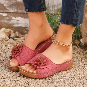 여성 빅사이즈 슬리퍼 여름용 웨지 오픈토 일자 G45Z2R 원픽2