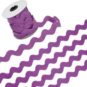 M 미터XITY 1롤 릭 랙 트림 10야드 20mm / 0.8인치 웨이브 굽힘 프린지 트리밍 리본 /DIY 공예품 /옷 /장식