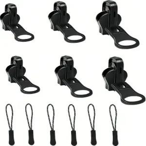 유니버설 지퍼 수리 키트 - 재킷 수하물 배낭 및 아웃도어 장비용 풀로 교체하는 3사이즈 양면 슬라이더