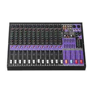 [미국배송] 사운드 타운 12채널 프로페셔널 오디오 믹서 99 DSP USB MP3 블루투스 듀얼 7밴드 EQ 48V 팬텀 파워 및 음소거 녹음(TRITON-TX1202)