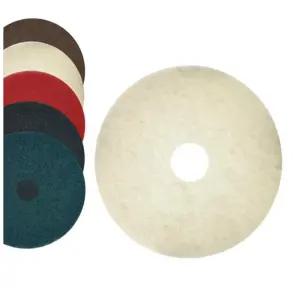 3m 기계 바닥청소 원형수세미 플로어패트 백색 18인치 5p 찌든때 둥근패드솔 동그란솔