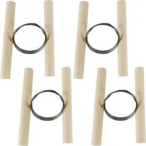 ROYHOO 4PCS 와이어 클레이 커터 치즈 플라스틱 반죽 절단 도자기 도구