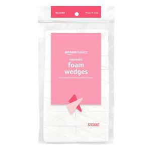 메이크업을 위한 아마존 베이직 코스메틱 폼 웨지, 32 카운트