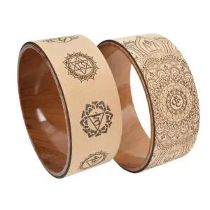 허리 스트레칭 만다라 차크라 코르크 요가휠 수업용 필라테스 홈트레이닝 수련용