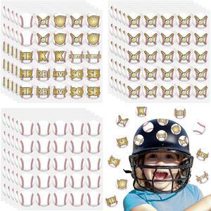 375개 소프트볼 헬멧 데칼, 여자 남자용 접착 야구 스티커 데칼 액세서리 수상