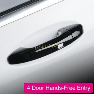 메르세데스 호환-벤츠 호환 C E GLC GLE 쿠페 EQC W205 W213 X253 C292 N293 액세서리 용 4x 열쇠가없는 도