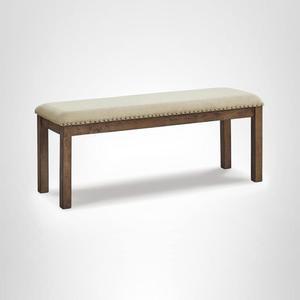 애슐리 모리빌의 시그니처 디자인 캐주얼 러스틱 실내 장식 다이닝 벤치, 그레이 & 브라운