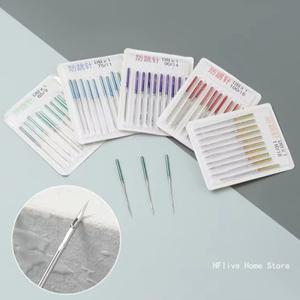 10 피스 바느질 스트레치 산업 기계 안티 점프 바늘 탄성 천 액세서리 도구