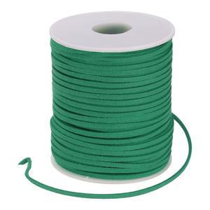 파티킬 50야드 x 2.6mm 인조 스웨이드 가죽 코드 팔찌 목걸이 비즈용 레이스 끈 DIY 공예품 만들기 잔디 그린
