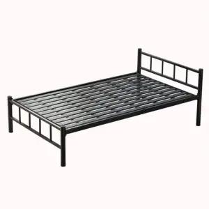 모던 블랙 철제 침대 프레임 높은 다리 평상형 35cm 900mmx1900mm