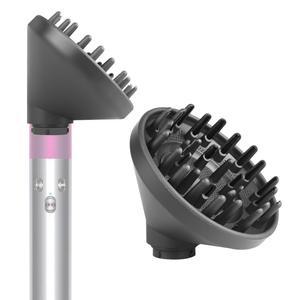 [미국배송] 다이슨 에어랩 스타일러를 위한 디퓨저 부착 업그레이드 - 헤어 드라이어 노즐로 변환 973365-01 그레이