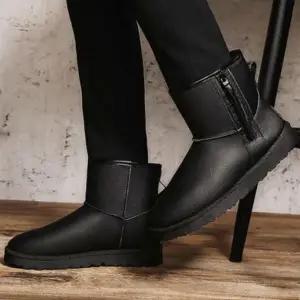 옆지퍼 정장구두 남자 겨울 기모 방한 첼시 부츠