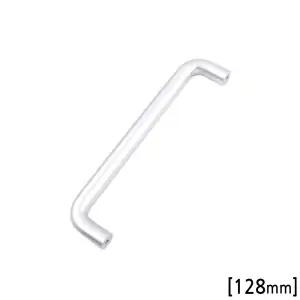 ㄷ자 가구손잡이 서랍 옷장손잡이 나사간격128mm 실버