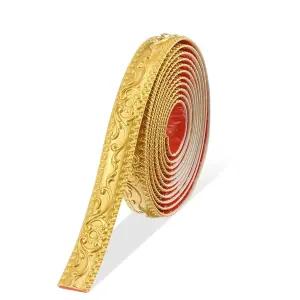 유연한 몰딩 트림 16.4피트 자체 접착식 필 앤 스틱 천장 캐비닛 테두리 미러 프레임 홈 데코 벽 및 트림용