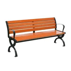 공원 철제 벤치 등받이 야외 의자 공원 정원 테라스