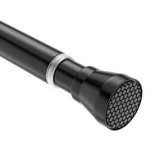 시셀바 28-48인치 조절 가능 스테인리스 스틸 미끄럼 방지 스프링 텐션 작은 샤워 커튼봉 - 드릴링 없음 욕실 침실 출입구 옷장 문용 7/8인치 텐션봉