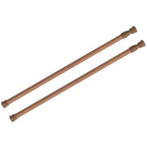 창문 28~48인치용 KXLife 2팩 스프링 텐션 커튼봉 주방 욕실 출입구 찬장용 드릴이 없는 조절식 소형 커튼 텐션봉 오크