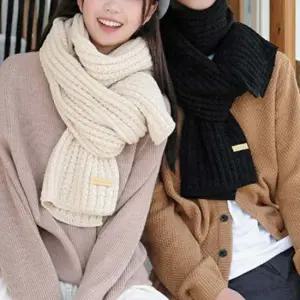 겨울 빅사이즈 커플 우정 단체선물 니트 목도리 엄마