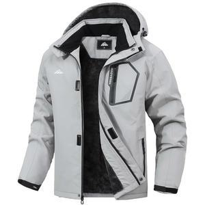 MAOYSEN 남성 u2019s 아웃도어 멀티 추운 재킷, 웜 후드 플리스 스키 날씨 포함 안감 방수 포켓