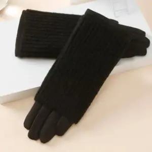 여성 방한 겨울장갑 털장갑 기모 보온 반장갑 장갑 오토바이 라이딩 사무실 니트 세트 겨울 키보드