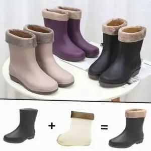 여성방한화 여자방한화 여자 방한장화 기모안감 방한 겨울부츠 겨울방한화 레인부츠 겨울신발 방한부츠