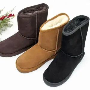 여성 여성앵글부츠 방한 앵글 앵클부츠 방한화 겨울 여자 미들 방한부츠 화 부츠 3색 여성부츠 소가죽
