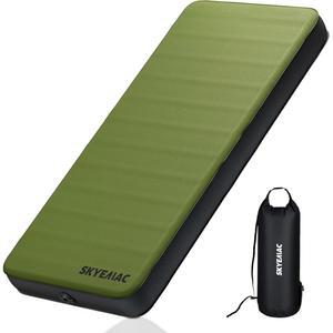 4인치 두께의 13R 메모리 폼이 장착된 셀프 팽창 수면 패드, 78인치 x 29인치 캠핑 매트리스, 펌프 자루, 휴대용 롤업 침대, 루프탑 텐트 카 트럭 밴용 팽창식 야외 매트, 4시즌