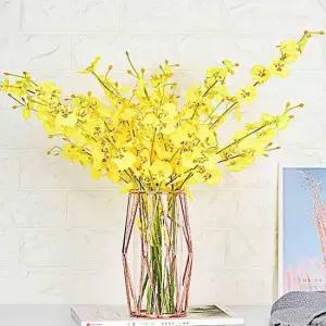 로즈골드 꽃병 S 골드 와이어 화병 골드화병 골드꽃병 인테리어 와이어 화병 북유럽 꽃병