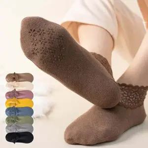 미끄럼방지 레이스 보온덧신 발양말 따뜻 데일리