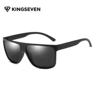 빅사이즈 남성 편광 미러 선글라스 - 블랙스모크