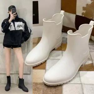 장화 첼시레인부츠 무광 앵클 숏장화 레인부츠 첼시장