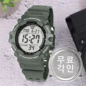 무료각인 카시오 AE-1500WHX-3A 군인 전자 아웃도어 롱밴드 남자 우레탄 시계 d