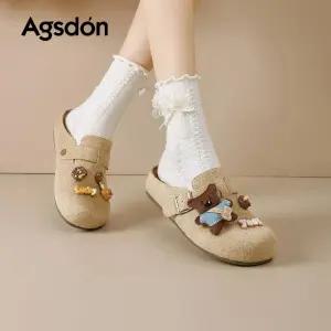 여성통굽 버켄슈즈 봄철 겉옷에 오피스룩 캐주얼 가방  슬리퍼M10Z1O 모두2