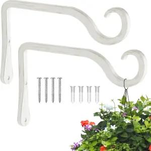 볼리테 식물 걸이 6인치 브래킷 야외 실내 벌새 모이통을 위한 벽걸이 새 모이통 화분 등불 풍차 홈 데코