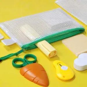 투명파우치 S 메쉬 망사 사각파우치 백 화장품 화장품 메쉬 백 망사 메이크업파우치 사각파우치