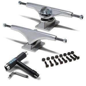 [CCS] 스케이트보드 트럭 번들 | 2개 세트 전문 등급 강철 올인원 스케이트 도구 1인치 장착 하드웨어 포함