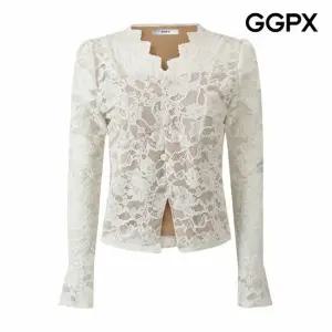 [GGPX] 슬릿 레이스 기모 블라우스 (GPCSH020F)