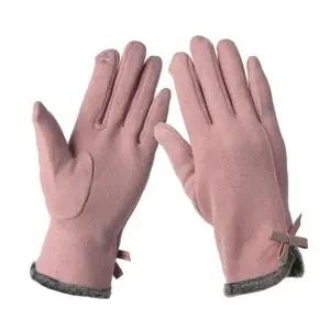 터치 스마트터치장갑 스마트폰터치장갑 핑크 여자 장갑 보온장갑 스마트 리본 체리쉬 휴대폰터치장갑