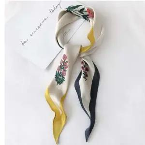 여성 2컬러 엘레강스 다이아몬드 패턴 미니스카프 미니스카프 쁘띠스카프 다이아몬드스카프 가방스카프