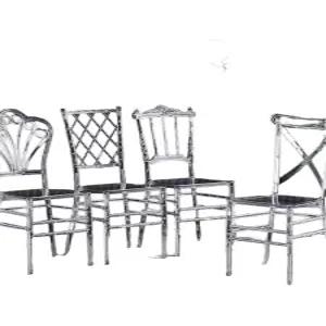 투명 식탁의자 라운지 호텔 연회 업소용 웨딩홀 북유럽 체어