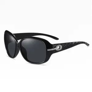 여성 패션 오버사이즈 편광 선글라스 블랙스모크