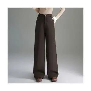 정장 바지 여성 통근 슬림핏 통 겨울 하이웨스트 롱 굽 admr4