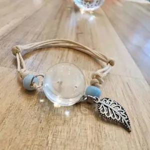 액운 인기 여성 데일리 투명 마음 정화 구슬 깃털 끈