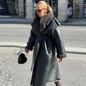 짜리점 여자 키작녀 트렌치 코트 가을 겨울 롱 터틀넥 긴팔 벨트 꾹4