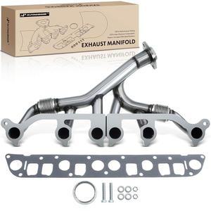 개스킷 와셔 볼트 및 너트가 장착된 A-프리미엄 엔진 배기 매니폴드 [OHV 6Cyl 4.0L] 지프 체로키 1991-1999 코만치 1991-1992 그랜드 1993-1998 TJ 1997-1999 랭글러 호환