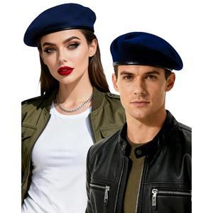 남성과 여성을 위한 브리티시 밀리터리 베레모 빈티지 가죽 옵션 모든 행사를 스타일리시 베레모 모자