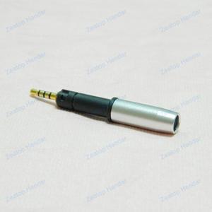 금도금 4 극 밸런스드 이어폰 플러그 오디오 잭 어댑터 폰 와이어 커넥터 HD560S HD598 HD558 2 5mm 1